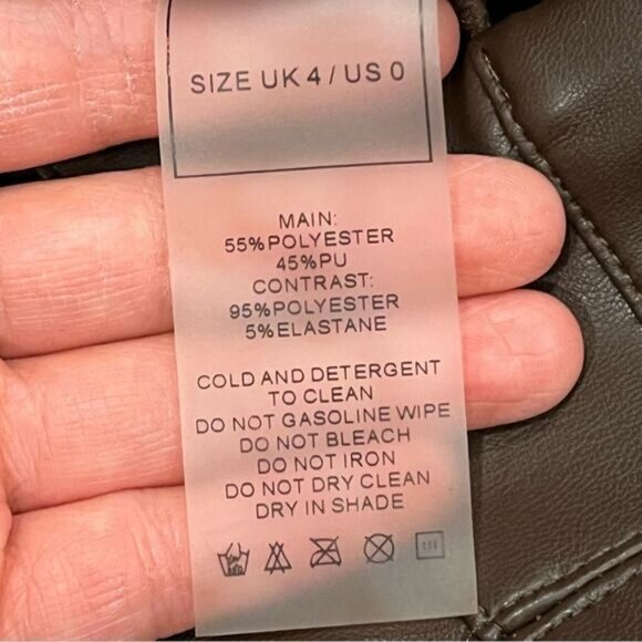 Vegan Leather & Suede Ribbed Legging - Picture 14 of 16